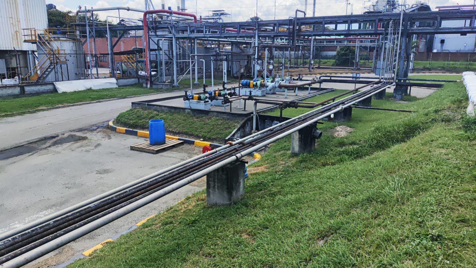Industrial process yard